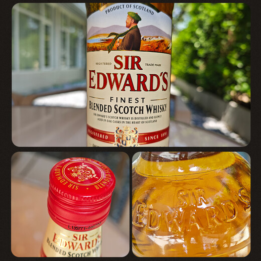 爱德华爵士（Sir Edward’s） 洋酒  40度  原味威士忌 700ml/瓶