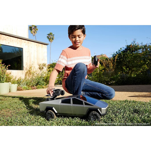 
Tesla children's car Cybertruck large wireless remote control truck sports car children's toys 20m dark gray Tesla American version official standard