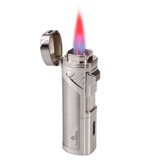 LUXFO metal cigar lighter four-way windproof inflatable cigar lighter gift box LF-5008Y
