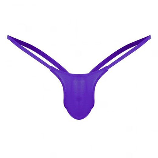 Love Ruru multi-color men's thongs, sexy men's sexy pure underwear, transparent briefs, sexy young men blue XL