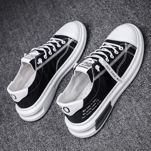 Renben (RENBEN) canvas shoes men's Korean style trendy versatile casual sports shoes men's cloth shoes 2024 new spring breathable trendy shoes W-1 green 43