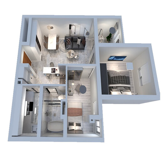 Aishangzhuhaojia Shanghai interior decoration all-inclusive company old and new overall whole house renovation and semi-package repair design effect Minhang District