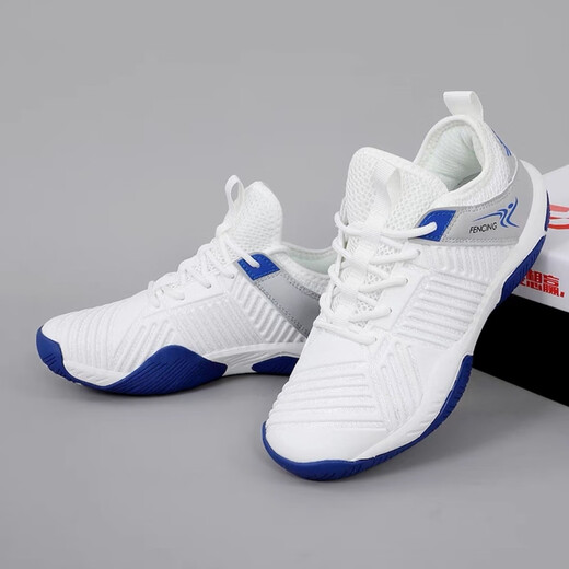 
Blue Tok children's fencing shoes professional Suzaku adult shoes new style special training competition shoelaces without wear-resistant and non-slip boys white laces without tie 32 size smaller