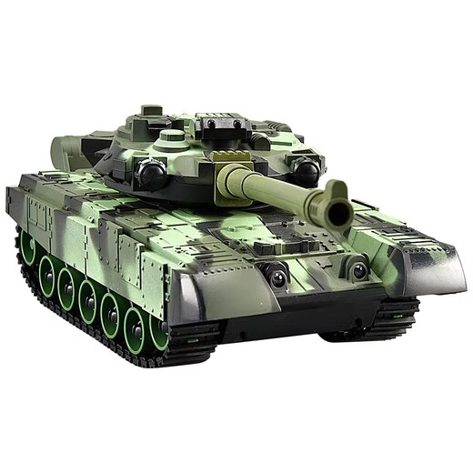 Symper Crawler Fernbedienungskontrolle Spielzeug kann Boy Tiger Typ Battle Kinderpanzerauto Model Geburtstagsgeschenk 6-T90 [manuelles Turm rotieren] Army Green One wiederaufladbare Batterie
