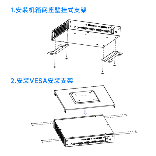 DWTPC Advantech Advantech ordinateur industriel EPC-T4286 ordinateur industriel nimi intégré 8/9 génération petit hôte mini ordinateur industriel hôte I5-8400/16G/512G SSD/adaptateur secteur EPC-T4286
