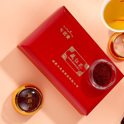 Qizhitang Tibetan Saffron Sponge Exercise for Health Preservation Gifts for Parents and Elders Saffron 6g (First Special-A Level)