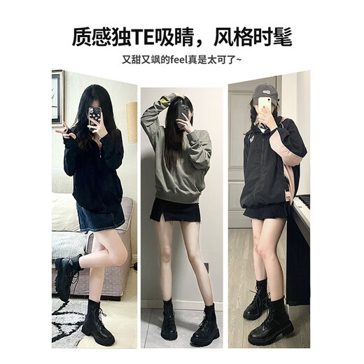 回力官方马丁靴女新品英伦风女士短靴子女鞋2024春季商务鞋切尔西靴女 黑色 39