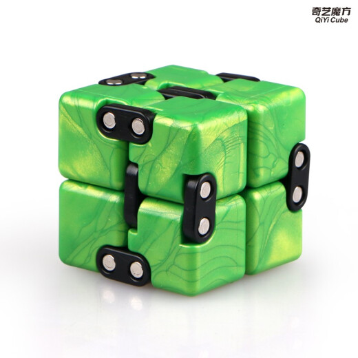 Qiyi Infinite Rubik's Cube decompression toy in class to vent boredom and decompression office toys finger cubes for students and children smart deformation toys Qiyi Infinite Rubik's Cube sapphire blue + base