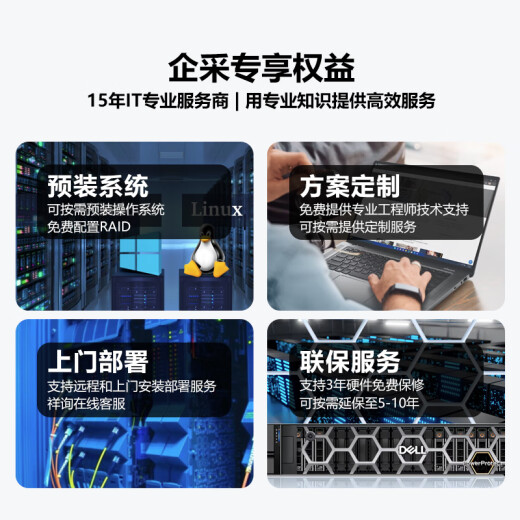 DELL戴尔 R750XS  2U机架服务器主机 存储服务器工作站 2颗金牌6338 64核2.0G丨双电 32G内存丨3*4T企业级丨H755