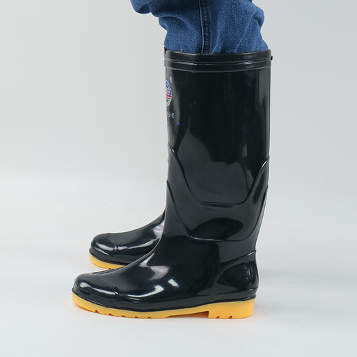 Shanghai Brand 702 hohe Röhrchen Regenstiefel Here wasserdichte Arbeitsschutz nicht gleitsam