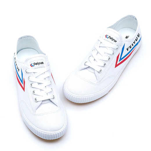 Dafu Feiyue Canvas Shoes Classic verbesserte Version Feiyue Männer und Frauen Sport-Laufschuhe literarische und modische atmungsaktive Feiyue-Weiße Schuhe DF/1-331 Stoffkopf 42 Standardcode