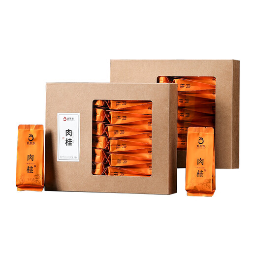 好茶农 武夷岩茶茶叶正岩肉桂岩茶果香肉桂浓香型武夷山乌龙茶口粮茶 自饮泡袋礼盒装 250g*2盒 （60包）