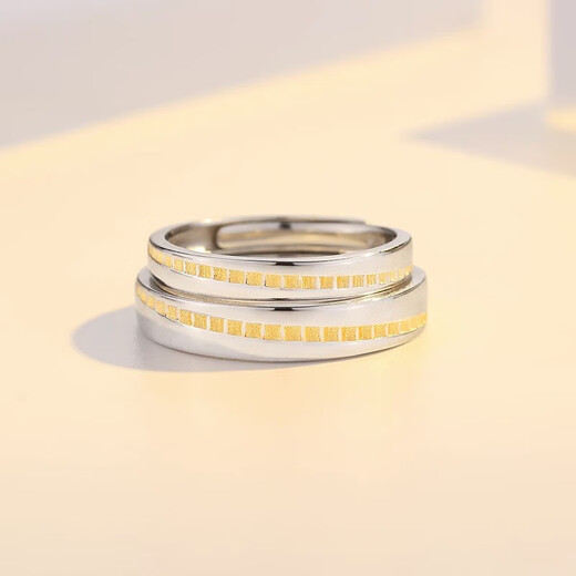 MZMZ Platinum Ring Love Ladder Series pt950 Platinum Pair Ring Engagement Wedding Birthday Anniversary Gift Light Luxury Style-Love Ladder Series Couple Ring