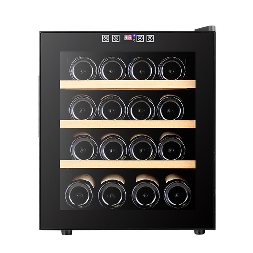 Bacchus red wine cabinet thermostatic cabinet electronic temperature control wine cabinet moisturizing cabinet home living room mini small wine cabinet office refrigerator cabinet fresh cabinet air-cooled frost-free energy-saving small wine cabinet BW-50D1 beech wood shelf 16 pieces 50L