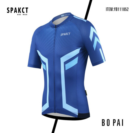 Spakct cycling jersey men's summer short-sleeved road cycling jersey cycling pants bicycle suit Autobot suit L