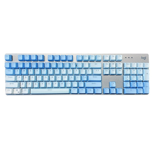 罗技（Logitech） K845机械键盘 有线全尺寸104键背光电竞机械TTC轴办公游戏键盘 台式机笔记本男生女生 K845茶轴-霜冻之蓝