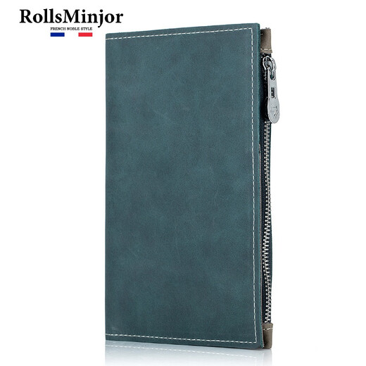 Rolls Mg UK Passport protecteur sac de protection Vérite en cuir authentique Men et femmes anti-vol Voyage multifonction Air Ticket Clip Id Sac Changement Carte de cartes Hidden Bleu Hidden