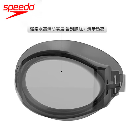 Speedo new myopia swimming goggles, prescription glasses for men and women, high-definition anti-fog myopia swimming goggles, professional swimming goggles, black frame, a complete pair requires 2 lenses + 1 frame