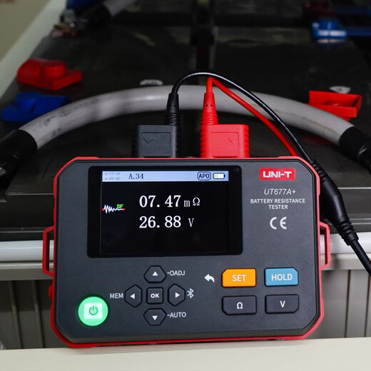 Uni-T-Batterie-Batterieinnere Widerstandstester hohe Genauigkeitsspannungstemperatur UPS Batterie Lithiumbatterie Interner Widerstandstester Messung Messgerät UT677A+ Interner Widerstand 3/Bluetooth-PC-Datenübertragung