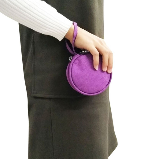 Teng Yue781 redonda de la billetera de la billetera Bolsa de la moneda Versión coreana Caja de almacenamiento de joyería de bolso simple Personalizado 781 Gray