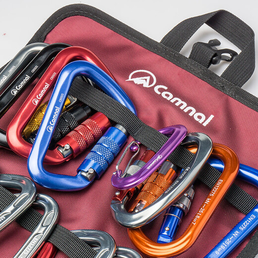 Canle storage bag rock climbing equipment storage portable main lock quick-release parts drawstring portable bundle roll anti-scratch portable black