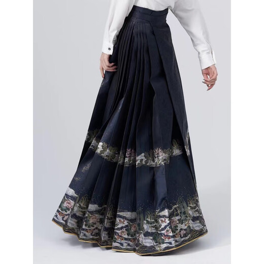 Xian Shengyi horse-faced skirt, new Chinese style, improved Hanfu, Ming-made small women's summer daily commuting to work, horse-faced skirt M