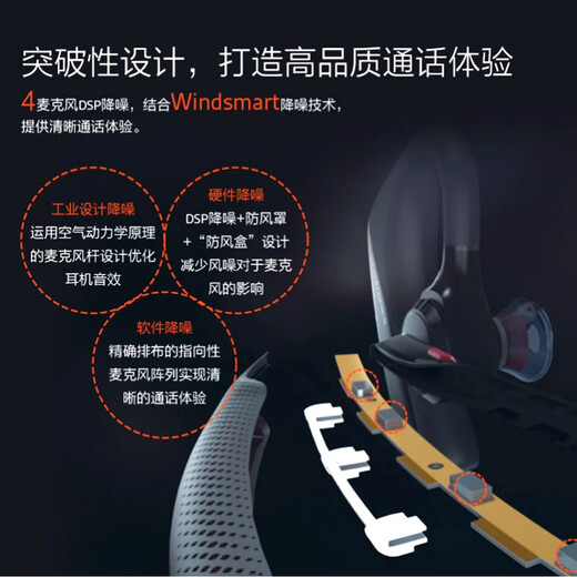 缤特力（PLANTRONICS） V5200蓝牙耳机Legend传奇30/50/50UC蓝牙无线降噪耳麦商务车载会议通话智能感应自动接听 5200UC耳机+充电盒+适配器