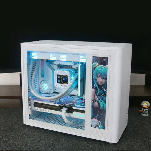 MAXSUN intel Ultra7 265KF/RTX5080/5070/5060TI pure white mini ITX desktop assembly computer host e-sports game live broadcast DIY design complete machine configuration 丨U7 265K丨 barebone system