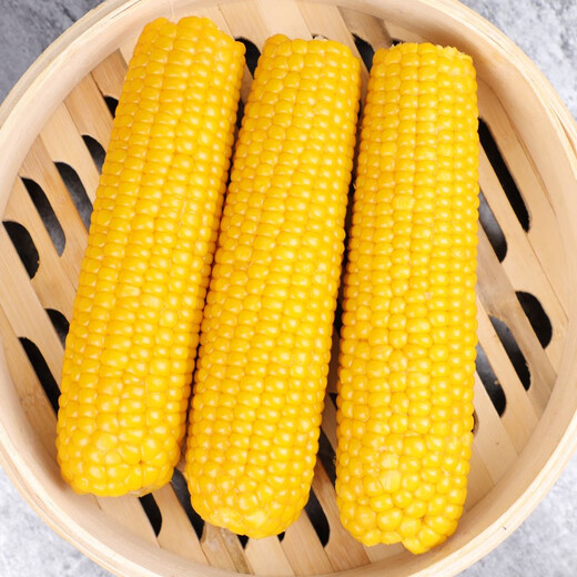 Guoyuanhui sweet, soft and glutinous northeastern yellow corn cobs, net weight, 10 pieces, vacuum packed, single piece 200g or more, fresh yellow