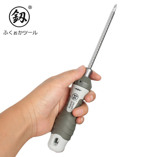 Fukuoka Tools industrial grade ratchet screwdriver one-word cross dual-purpose screwdriver retractable screwdriver screwdriver