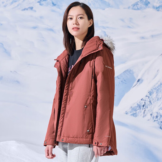 Columbia Outdoor Automne et Winter Cotton Veste pour femmes, énergie thermique, collier de coton en laine confortable et amovible WL9480 679 S