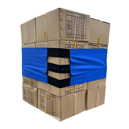 Brans de carton sans marque, emballage de tissu Oxford et tissu d'emballage, sangles de fixation de palette, logistique de cargaison, 20 cm noir * 4,6 mètres