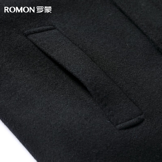 Luo Meng 90% duck down woolen coat men's mid-length autumn and winter thickened down-lined woolen coat men's work wear