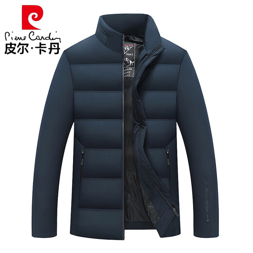 Pierre Cardin (pierre cardin) down jacket men's 2024 new cotton-padded winter thickened coat winter men's cotton-padded jacket men's cotton-padded jacket black black N2081 L recommended 95-120Jin Jin equals 0.5 kg to wear