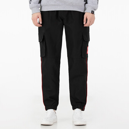 阿迪达斯 （adidas）运动裤男裤2023春夏新款运动跑步训练舒适透气休闲工装裤收口长裤 HC9715 M