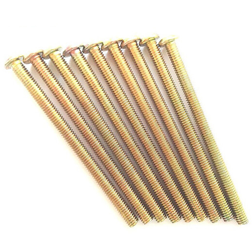 Hethdigg JG-671 Color de zinc redondo Phillips Phillips Tornillo Tornillo Tornillo Tornillo M4*60 mm dientes llenos (200 piezas)