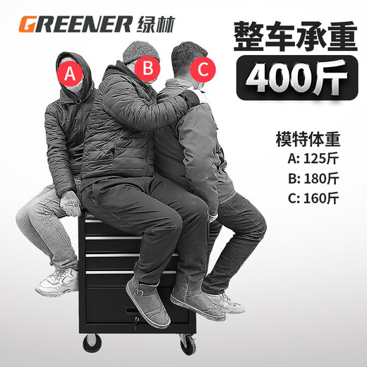GREENER Tool Trolley Multifunctional Hardware Tool Trolley Auto Repair Trolley Thickened Single and Double Multi-layer Mobile Maintenance Trolley DA-24 Standard Tool Trolley Black
