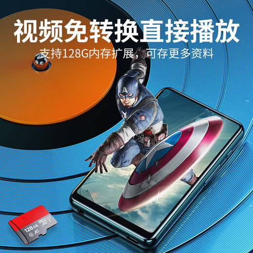 KeenPlus smart mp3mp4 player card traffic WIFI can access the Internet mp5 Bluetooth student music walkman online listening 4-inch touch screen full screen novel listening artifact Black 4-inch WIFI (2G memory + 16G storage) 32GB memory card + wireless Bluetooth headphones