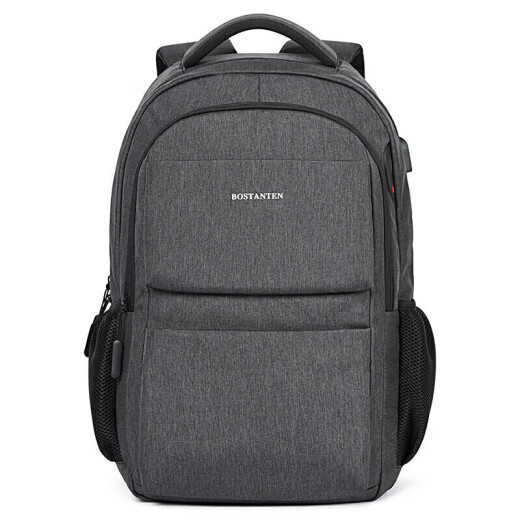 Bostenton men's backpack, boy student school bag, trendy business trip backpack, large capacity 15.6-inch computer bag