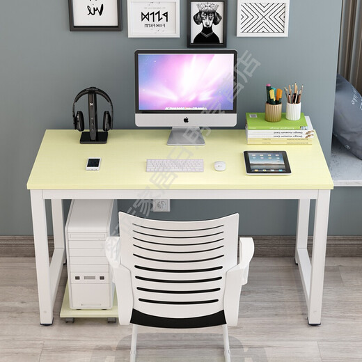 Writing desk for adults, computer desktop table length 70/80/90/100/110/120/130 writing desk, simple home desk, can be customized for study (this customization does not support returns and exchanges) supports customization of any size and can have threading holes