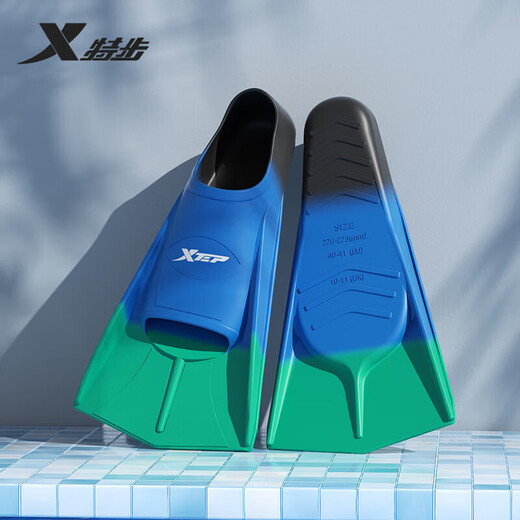 Caminata especial para aletas de natación para adultos y niños aletas de natación cómodas y duraderas Buceo de estilo libre de estilo de pecho F210002 Azul y verde Tres colores xxs