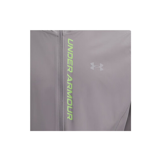 安德玛（UNDERARMOUR）春夏Out The Storm男子跑步运动夹克1376794 脂鲤灰015 XL