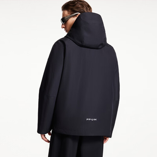 杰克·琼斯（JACK&JONES）男装冬季时尚潮百搭户外防水连帽宽松短款羽绒服外套男 S03黑色 L 180
