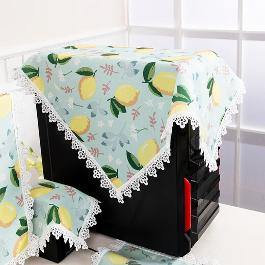 Qiaoliner desktop cover cloth dust cover main unit case waterproof protective cover audio cover cloth subwoofer karaoke machine dust cloth yellow lemon (waterproof and oil-proof) universal cover cloth 70*70cm