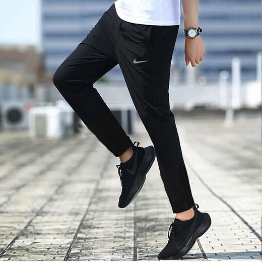 耐克（NIKE）男装运动套装25秋新款跑步训练夹克外套宽松长裤透气T恤衫 三件套 梭织夹克长裤+T恤 S