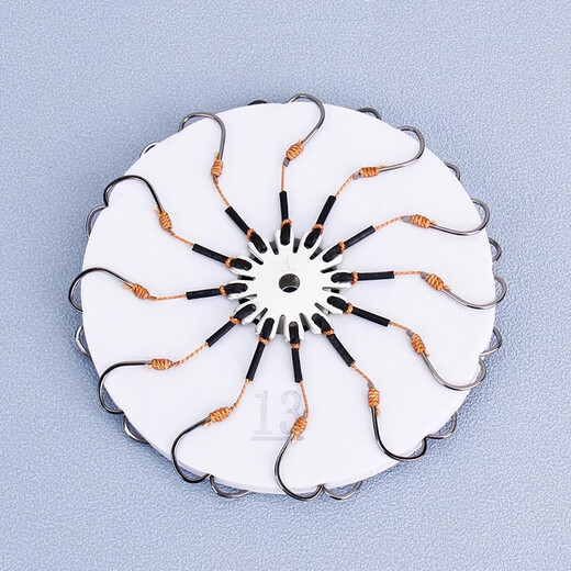 Lingyunhe flip hook, explosive hook, sea rod fish hook set, bait plate hook, fishing hook, throwing rod, silver carp and bighead carp replica fish hook, anti-hanging bottom, 12 hook styles, 3 sets in total, 6 sets, No. 10, strong pulling force, sharp hook tip