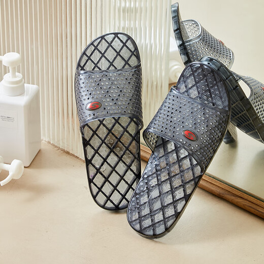Sandalias antiguas de cristal de apio, zapatillas de cristal para el verano, zapatillas para hombres resistentes a los hombres, suela dura JY-1105 [Negro] 37 [Adecuado para usar 36 tamaños de zapatos]