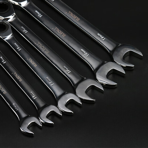 ELECALL fixed head ratchet wrench 14mm industrial household open dual-purpose torx wrench labor-saving ET090114