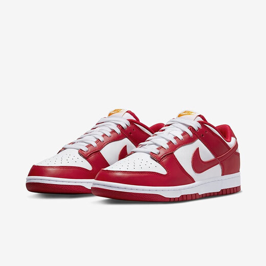 
Nike (Nike) basketball shoes men's shoes Air Jordan aj1 board shoes 2025 summer new low top breathable casual and light sports DD1391-602 white and red DunK 40.5