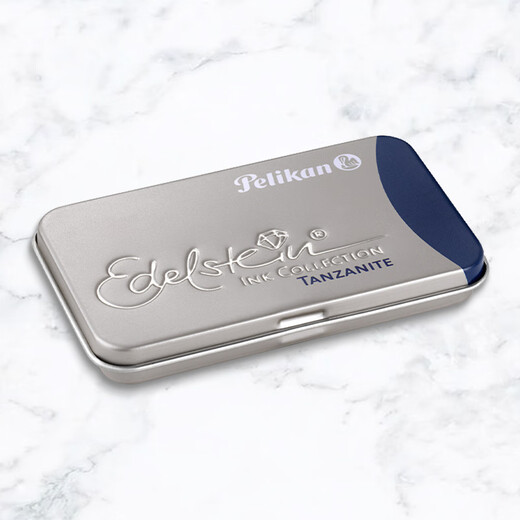 Pelikan Germany imported non-carbon ink gallbladder 6 pack student pen ink bag replaceable holiday gift gift Yicai tanzanite blue